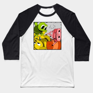 Frog Dog Log - Clog Baseball T-Shirt